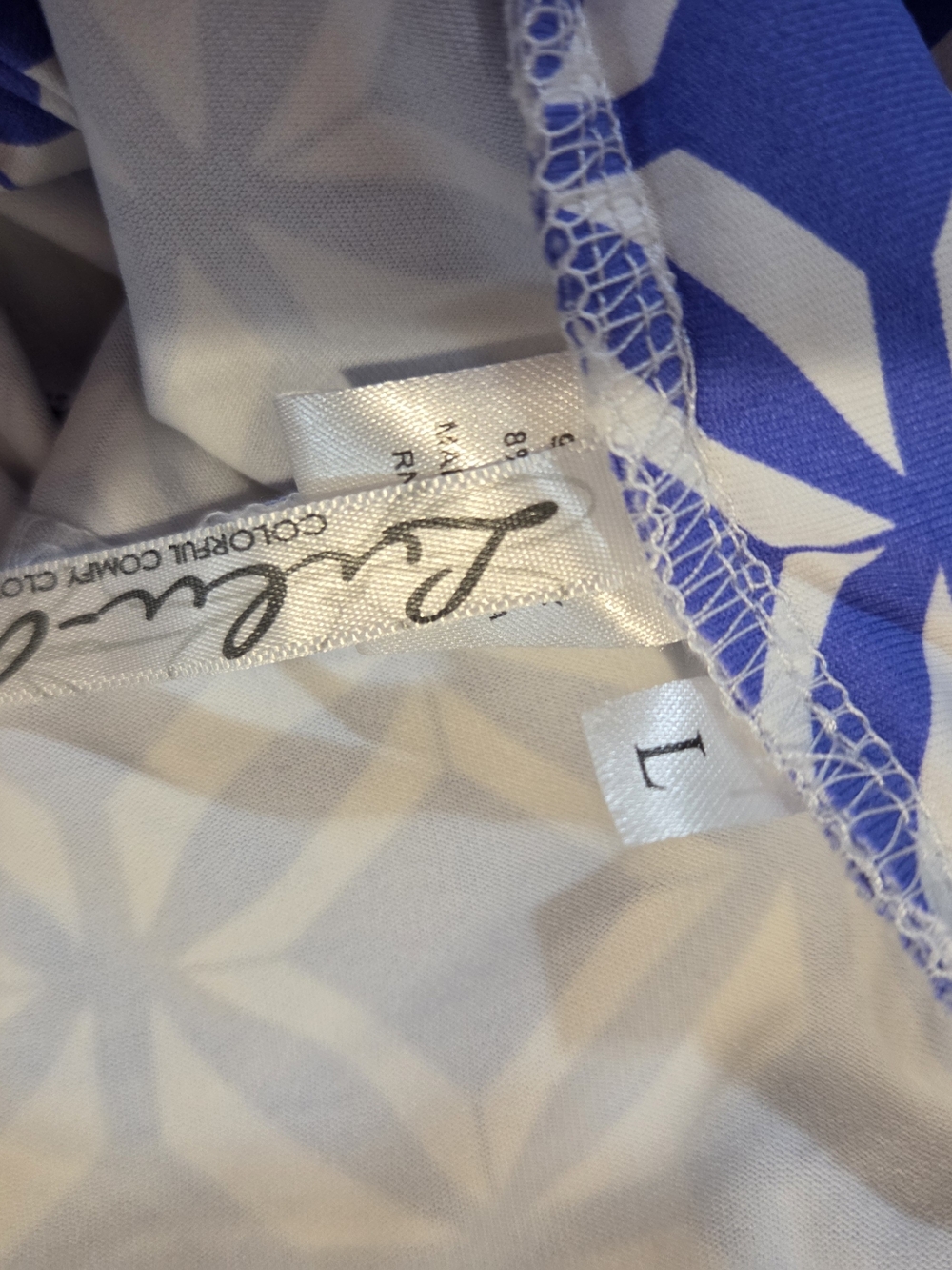 Lulu-B Purple & White Geometric Skort - Picture 2 of 3